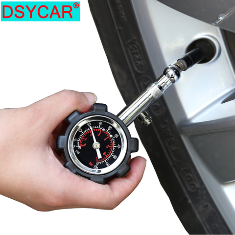 DSYCAR 1 Uds Tabla de medidor de presión de neumáticos de alta precisión para coche motocicleta bicicleta camión RV SUV ATV-100 PSI AUTO Tester Diagn ► Foto 1/6