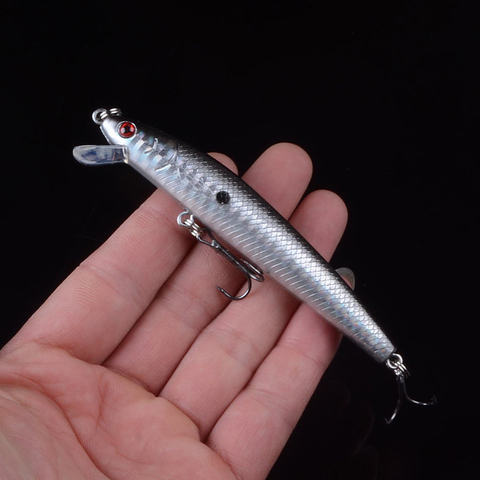 Nuevo 9,5 cm 8g pececillo duro señuelo de pesca Topwater flotante Wobblers Crankbait bajo cebos artificiales Pike cebos para carpa Peche ► Foto 1/6