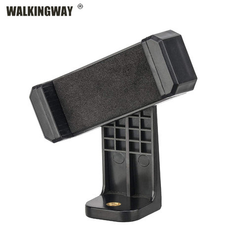 WALKINGWAY-Adaptador de montaje para trípode, soporte de Clip para teléfono Vertical, 360, con orificio de tornillo 1/4, abrazadera ajustable para teléfonos inteligentes ► Foto 1/6