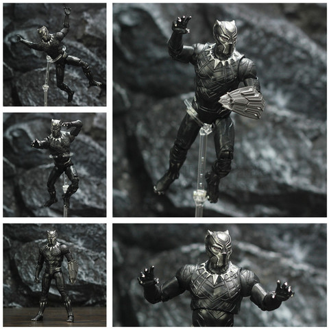 Figuras de acción de Marvel Black Panther, rey de Wakanda, T'Challa Legends, Escudo de Vibranium, vengadores Endgame, juguetes originales ZD de 7