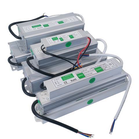 Fuente de alimentación conmutada para exteriores, Controlador LED de 12V y 24 V CC, IP67, fuente de alimentación impermeable AC-DC de 220V a 12V, SMPS de 10W-200W ► Foto 1/6