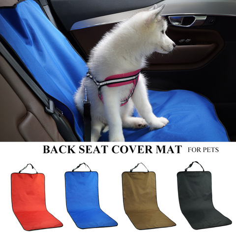 Coche impermeable asiento Pet cubierta Protector trasero seguridad de accesorios para mascotas perro portador trasero de coche alfombrilla para asiento trasero ► Foto 1/6