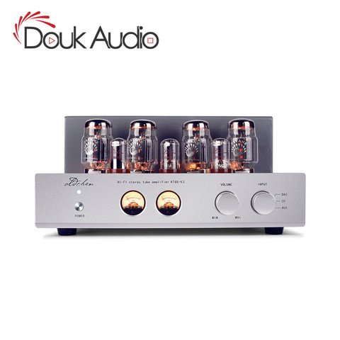 Douk Audio hi-end 6N8P Push-pull KT88 estéreo HiFi amplificador de tubo clase A de gran potencia 45W * 2 amplificador de escritorio ► Foto 1/6