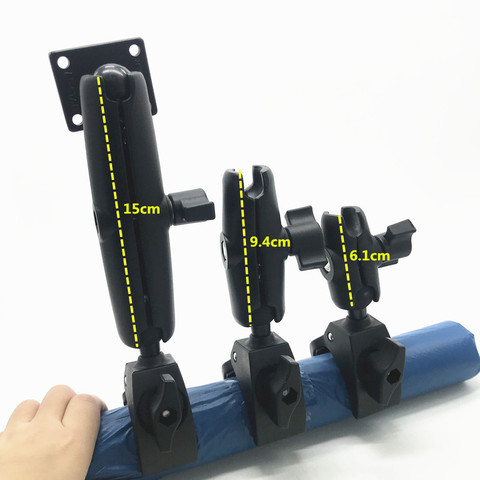 Montaje de garra resistente con doble brazo de enchufe y adaptador de Base de amperios redondos para garmin ► Foto 1/6