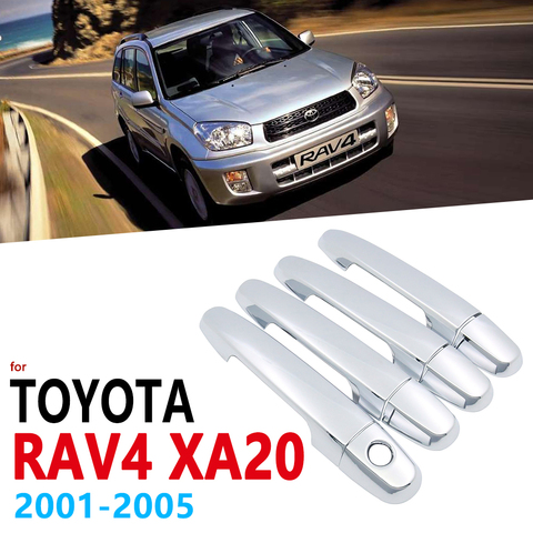 Mangos cromados cubierta Set de molduras para Toyota RAV4 RAV 4 XA20 2001 ~ 2005 XA 20 Auto accesorios pegatinas coche estilo 2002 de 2003 a 2004 ► Foto 1/6