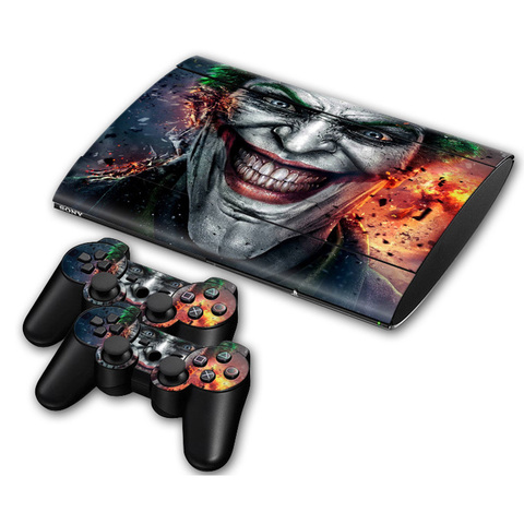 Película protectora decorativa de vinilo para PS3 superfino 4000, pegatinas de consola + 2 uds. Para mando de PS3 ► Foto 1/6