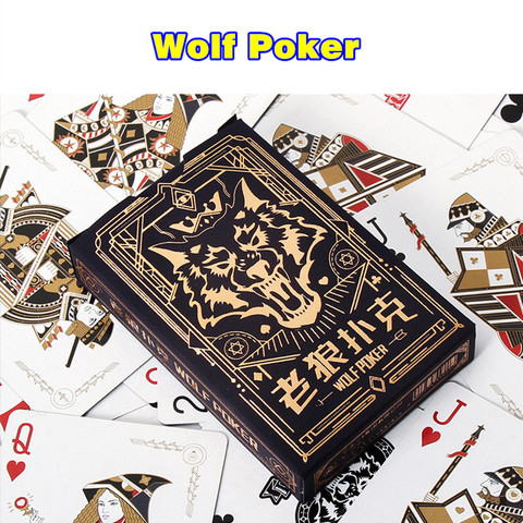 Cartas de juego de Lobo, cartas de póker, regalo de entretenimiento para fiesta familiar L665 ► Foto 1/6