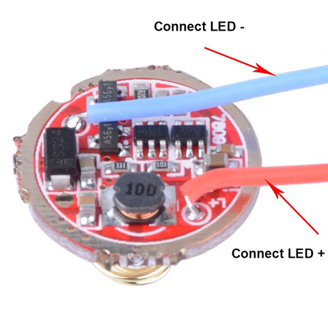 20mm 3-15V modo 5 modo circuito Junta DIY piezas de Q5 T6 U2 L2 XPL 18650 linterna LED 26650 linterna de luz de la lámpara ► Foto 1/6