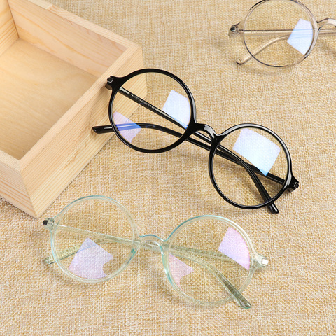 Gafas clásicas redondas antirayos azules, lentes de PC ultralivianas con película Azul, gafas de ordenador, reduce la tensión ocular ► Foto 1/6