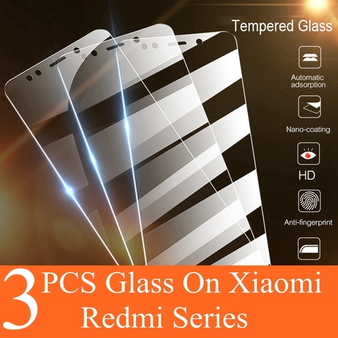 Uds de vidrio templado para Xiaomi Redmi Nota 9 6 8 Pro 7 8A 7A 9s 8t cubierta de película Protector de pantalla para xiomi poco x3 protectora de vidrio ► Foto 1/6