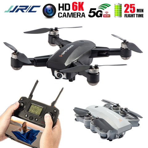 JJRC X16-Dron con cámara 6K, GPS, HD 5G, WIFI, FPV, flujo óptico, Poaitioning, Quadcopter plegable sin escobillas, Dron de carreras con visión en primera persona ► Foto 1/6