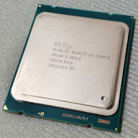 Intel Xeon E5-1660V2 E5 1660 V2 E5 1660V2 CPU E5-1660 V2 3,70 GHz 6-Core 15MB LGA2011 130W adecuado X79 placa base ► Foto 1/2