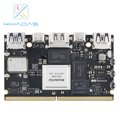 Khadas Edge Max con 128GB EMMC 5,1 RK3399 Soc ordenador de una sola placa ► Foto 1/4