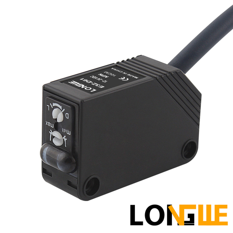 Interruptor de Sensor de proximidad fotoeléctrico LONGWE, 10cm, 80cm, 2m, 5m, detección difusa, reflectante a través de la viga, E3Z, D61, D81, D62, D82, T61, T81 ► Foto 1/6