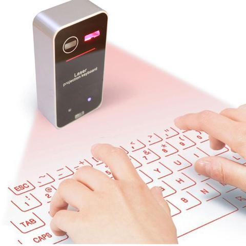 Láseres virtuales portátiles con Bluetooth, teclado de proyección inalámbrica para iPhone, tableta, Bluetooth ► Foto 1/6