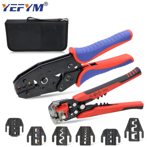 YEFYM-Alicates de prensado de YE-03CX con 6 mandíbulas para más terminales, abrazadera de cambio rápido de mandíbula, herramientas eléctricas portátiles multifuncionales ► Foto 1/6