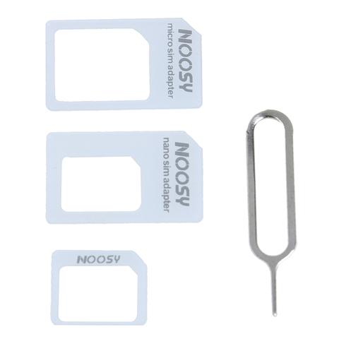 Soporte para iPhone 7 6s 5S Samsung huawei xiaomi kit Adaptador 4 en 1 Tarjeta SIM accesorios traje micro soporte para tarjeta SIM ► Foto 1/6