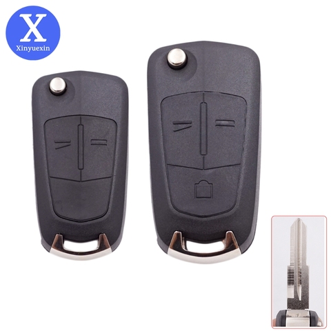 Xinyuexin-carcasa de llave plegable para coche, para Opel Antara AMPERA Key, para Chevrolet Epica 2, 3 botones, Control, carcasa en blanco ► Foto 1/6