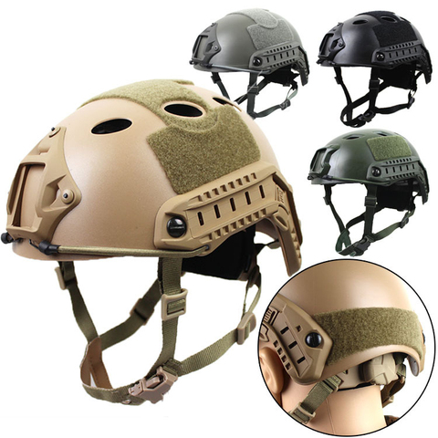 Casco táctico Fast MH PJ, Airsoft, Paintball, combate, deportes al aire libre, cabeza de salto, equipo protector ► Foto 1/6