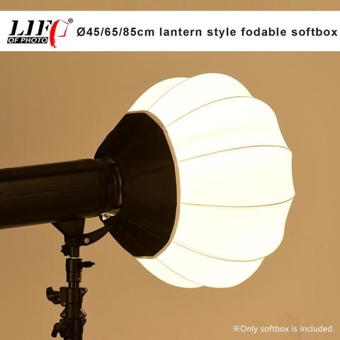 Ø45/65/85cm linterna estilo plegable globo iluminación modificadores de forma redonda esférica de caja para estudio fotográfico ► Foto 1/6