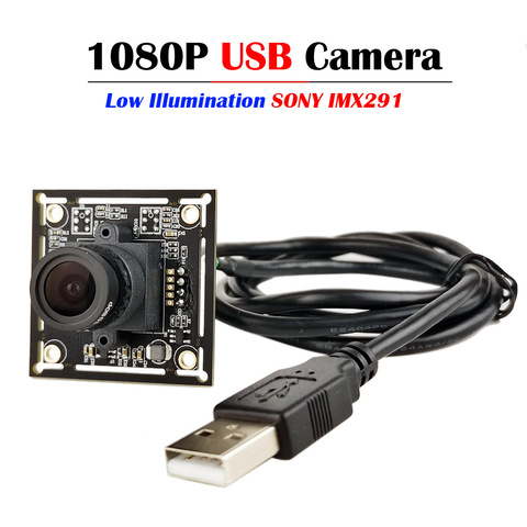 Bajo iluminación Sony IMX291 USB2.0 Webcam MJPEG YUY2 2 megapíxeles de alta velocidad UVC 1080P módulo de la cámara para Android Linux Windows Ma ► Foto 1/5