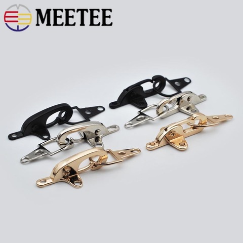 Meetee-hebilla de Metal de 4/5cm, broche de langosta, broche a presión, bolsa, cinturón, decoración, botón para prenda, DIY, abrigo, chaqueta, accesorio de costura, 4/10 Uds. ► Foto 1/5