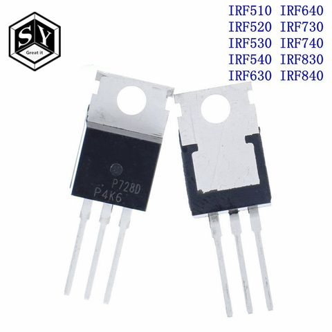 10 Uds IRF510 IRF520 IRF530 IRF540 IRF630 IRF640 IRF730 IRF740 IRF830 IRF840 Transistor-220 TO220 ► Foto 1/3