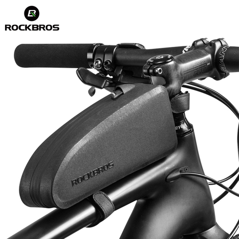 ROCKBROS Bolsa Bicicleta Alforjas Tubo Del Frente Marco Funda Impermeable Bolsa Gran Capacidad MTB Bicicleta Cesta bicicleta Accesorios Bolso del Ciclismo ► Foto 1/6