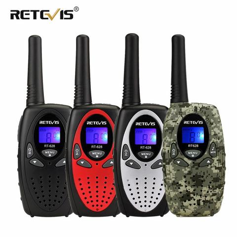 RETEVIS-walkie-talkie RT628 para niños, de 4 colores Radio bidireccional, comunicadores, regalo de cumpleaños, 2 uds. ► Foto 1/6