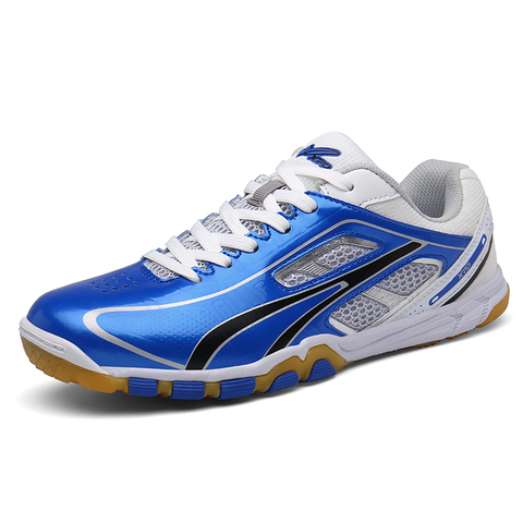 Tenis de Mesa profesional para hombre y mujer, zapatillas ligeras rojas y azules, zapatillas de Ping Pong antichoque para hombre, zapatillas para Bádminton ► Foto 1/6