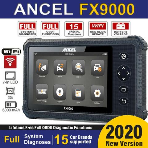 Ancel-herramienta de diagnóstico automático FX9000 OBD2, WiFi, todos los sistemas, escáner automotriz profesional de coche, inyector TPMS DPF, PK Launch CRP909X ► Foto 1/6