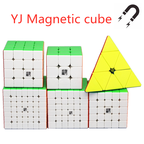 Yj V2M 7x7x7 magnético cubo de velocidad mágica 3x3 4x4x3 4x4 5x5 6x6 cubo mágico profesional imanes cubos mágicos puzle juguetes educativos Yj  V2M 7x7x7 Magnetic Magic Speed Cube 3x3 4x4 cubo magico magnetico magia ► Foto 1/6