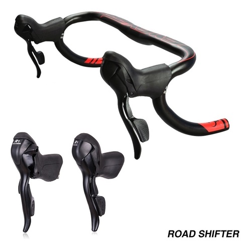 Bicicleta de carretera 2*7 3*7 STI juego de cambios doble 7 S peed 7 s 14s 21s palancas de freno, piezas de bicicleta para piezas R472 R473 Shimano Sram ► Foto 1/6