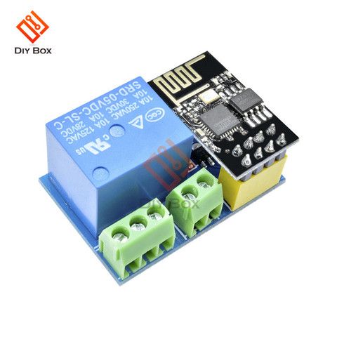 Módulo de relé Wifi inalámbrico de 1 canal, interruptor de Control remoto por aplicación para Arduino DIY Smart Home, cc 5V ESP8266 ESP-01S ► Foto 1/6