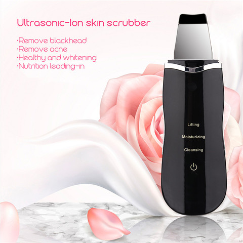 Máquina limpiadora de rostro profunda ultrasónica, depurador de piel, elimina la suciedad, puntos negros, Reduce las arrugas y manchas, blanqueamiento Facial ► Foto 1/6