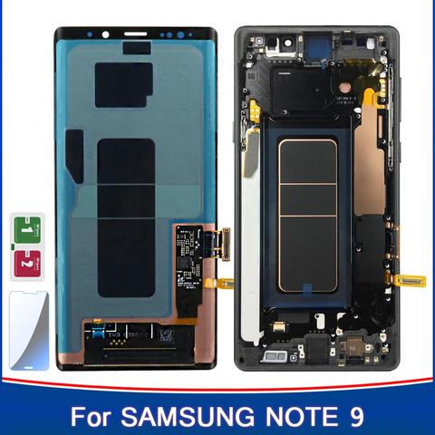 Pantalla LCD ORIGINAL SUPER AMOLED de 6,4 pulgadas con marco para SAMSUNG GALAXY Note 9, Note 9, N960F, montaje de digitalizador con pantalla táctil ► Foto 1/6