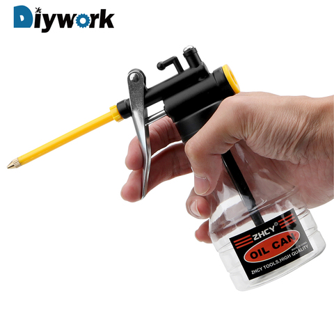 DIYWORK-dispensador de aceite de alta presión, pistola flexible de aceite, latas de bomba, herramientas de mano, lubricador, bote de aceite transparente, 250ML ► Foto 1/6