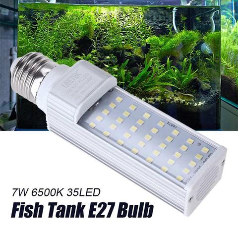 UEETEK acuario luces 7W E27 LED brillante luz tortuga Repitle tortuga lagarto hábitat lámpara de iluminación de acuario de reemplazo ► Foto 1/6