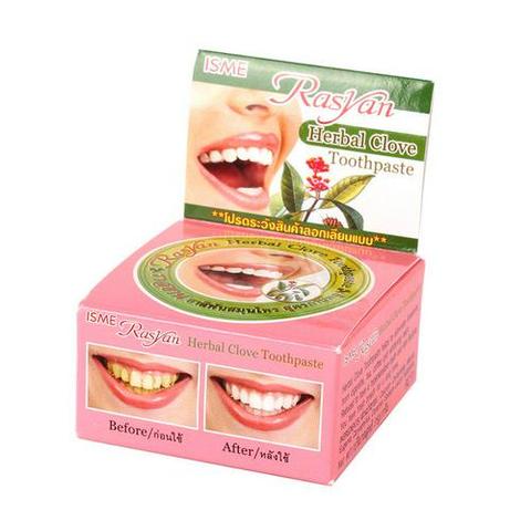 Pasta de dientes Natural de Tailandia para blanqueamiento dental, pasta dental antibacteriana, menta, limpieza Oral, nuevo ► Foto 1/6