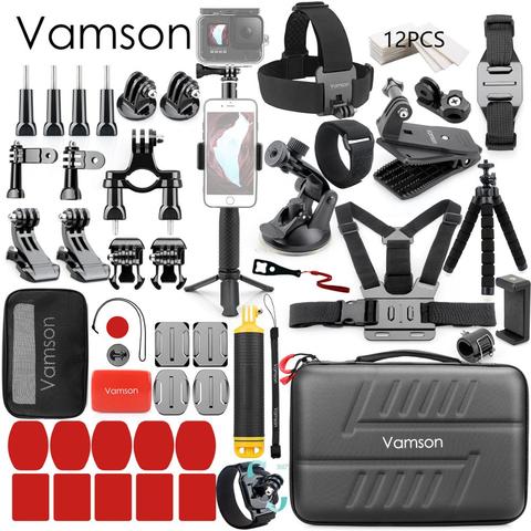 Vamson para Gopro accesorios para ir pro hero 7 6 5 4 kit de montaje para SJCAM para SJ4000/para xiaomi para yi 4 k para eken h9 VS84 ► Foto 1/6