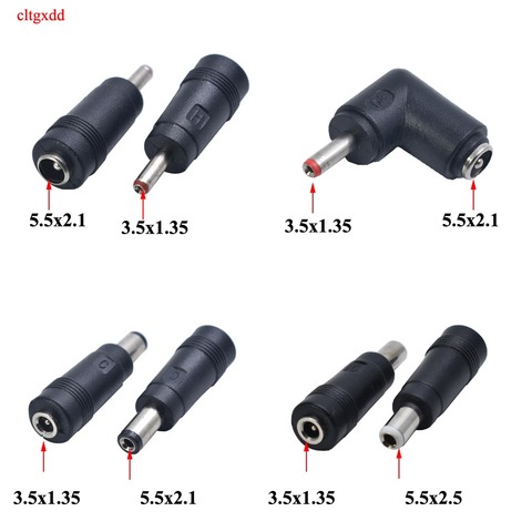 Uds 5,5x2,1/2,5 MM macho/hembra a 3,5x1,35mm F-M DC adaptador de conector de alimentación portátil de 5,5*2,1/2,5*3,5*1,35mm ► Foto 1/6