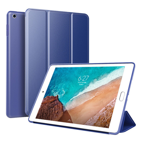 Para Xiaomi Mi Pad 4 8,0 10,1 funda Ultra delgada de silicona suave funda inteligente para Xiaomi MiPad 4 Plus funda para tableta + película ► Foto 1/6