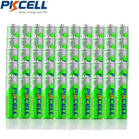 PKCELL-pilas recargables LSD aa precargadas, aa, 600MAH, 1,2 V, 2A, para vídeo portátil, 50 Uds. ► Foto 1/5