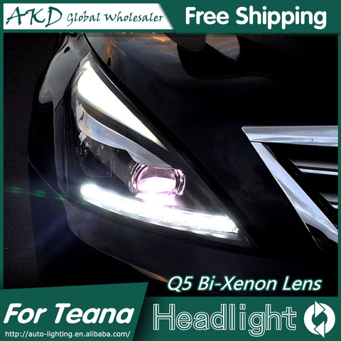 AKD estilo de coche para Nissan Teana Nissan faros LED 2008-2012 Altima LED faros de LED DRL Bi Xenon lente alta baja y estacionamiento de haz ► Foto 1/6