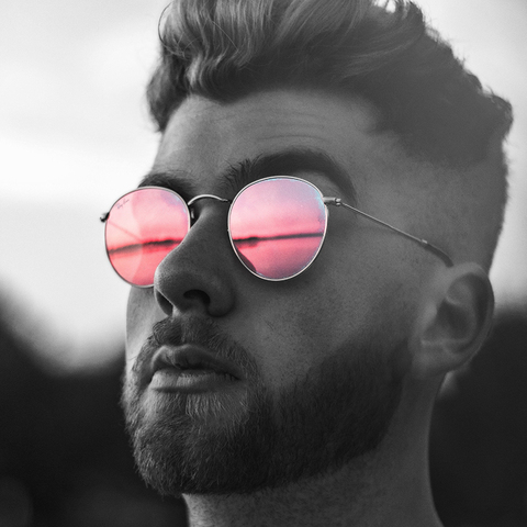 Gafas de sol redondas polarizadas para hombre y mujer, lentes de sol polarizadas de estilo Retro Steampunk para fiesta, con espejo, de marca de lujo, color negro, para conducir ► Foto 1/6