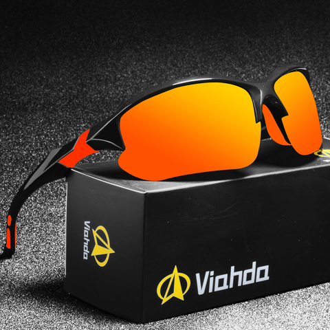 VIAHDA-gafas de sol polarizadas para hombre, lentes de sol masculinas con diseño de marca, adecuadas para conducir, con protección UV400 ► Foto 1/6