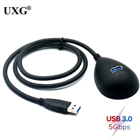 Extensión de macho a hembra USB 3,0 de supervelocidad, Cargador USB inalámbrico con WIFI y extensión de datos, base de soporte, cable de acoplamiento de 1,5 M y 0,8 M ► Foto 1/6