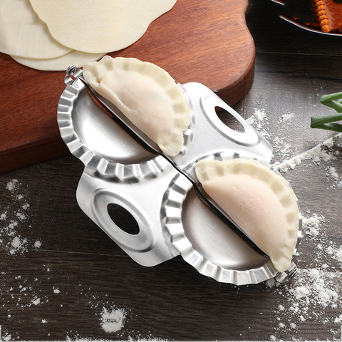 Molde Manual de acero inoxidable para hacer dumplings, herramienta de prensado duradero, para raviolis, Gyoza, molde para masa, cocina, Pasta de pastelería ► Foto 1/6