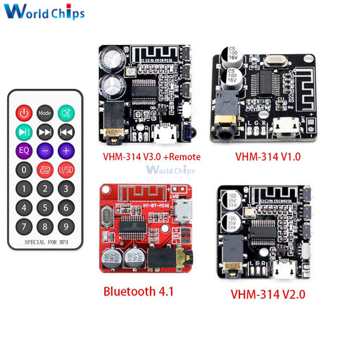 Bluetooth 5,0, 4,1 VHM-314 receptor de Audio Bluetooth de mp3 sin pérdidas decodificador de música estéreo inalámbrico para coche altavoz ► Foto 1/6