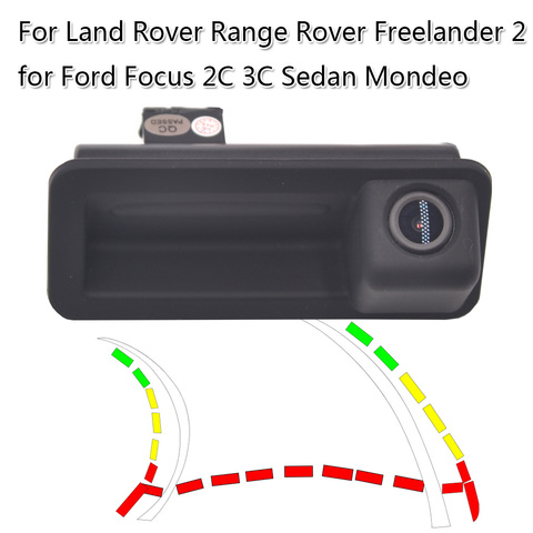Trayectoria dinámica cámara de marcha atrás de coche para Land Rover Range Rover Freelander 2 Ford Focus 2C 3C sedán Mondeo MK2 MK4 La CMAX ► Foto 1/6